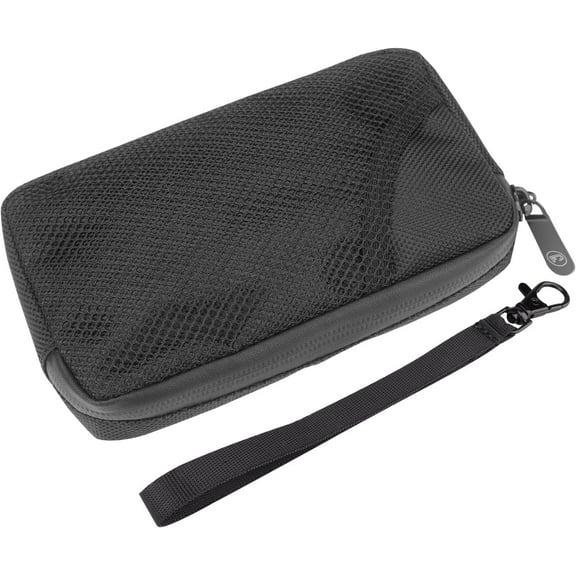 Odor Proof Bags, Smell Proof Pouch Carbon Lined Travel Stash Storage Smellproof Bags (Black, 6.5"x4")