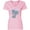 AD-Pink, variant on Inktastic Cute Manatees with Bubbles Women's V-Neck T-Shirt