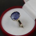 thumbnail image 3 of Natural African Heated Blue Sapphire Neelam Stone Ring for Men & Women with 925 Sterling Silver Birthstone Gift Ring Promsie Ring, 3 of 3