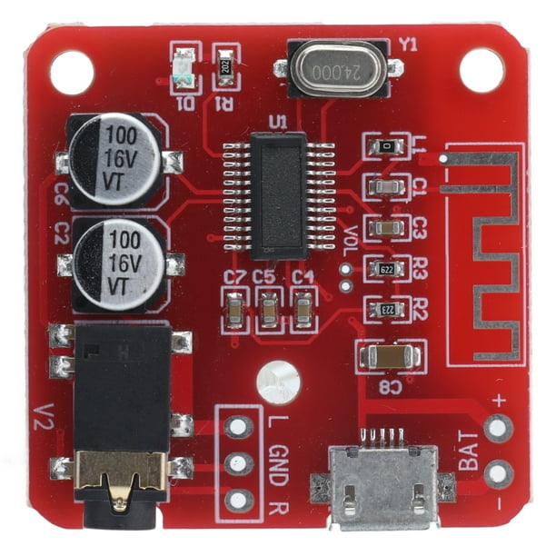 Placa decodificadora de Bluetooth, placa receptora de audio Bluetooth, módulo modificado de altavoz de placa receptora de audio Bluetooth, probado profesionalmente