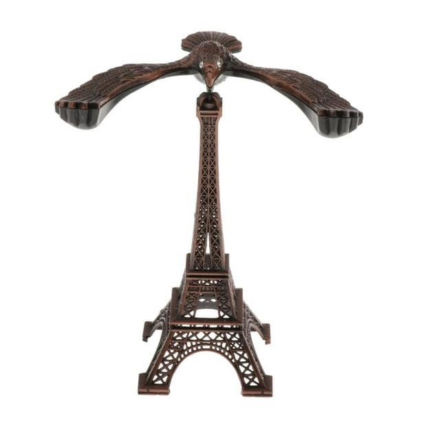 Torre de hierro, modelo de águila en equilibrio, mesa para el hogar, decoración de mesa, regalo DIY bronce rojo 17cm