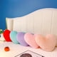 thumbnail image 5 of Xiao Hua Almohada decorativa para el hogar, almohada de peluche con imitación de pelo de conejo de color liso, almohada para el respaldo del sofá de la sala de estar, cojín para el automóvil (rojo), 5 of 5