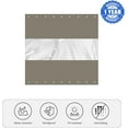 thumbnail image 3 of COVERS & ALL Outdoor Vinyl Curtain with Clear Tarp Panel 12 Oz - 100% Weather Resistant Outdoor Curtain - with Rustproof Grommets - for Pergola, Porch, Gazebos (8'H x 8'W, Beige), 3 of 6