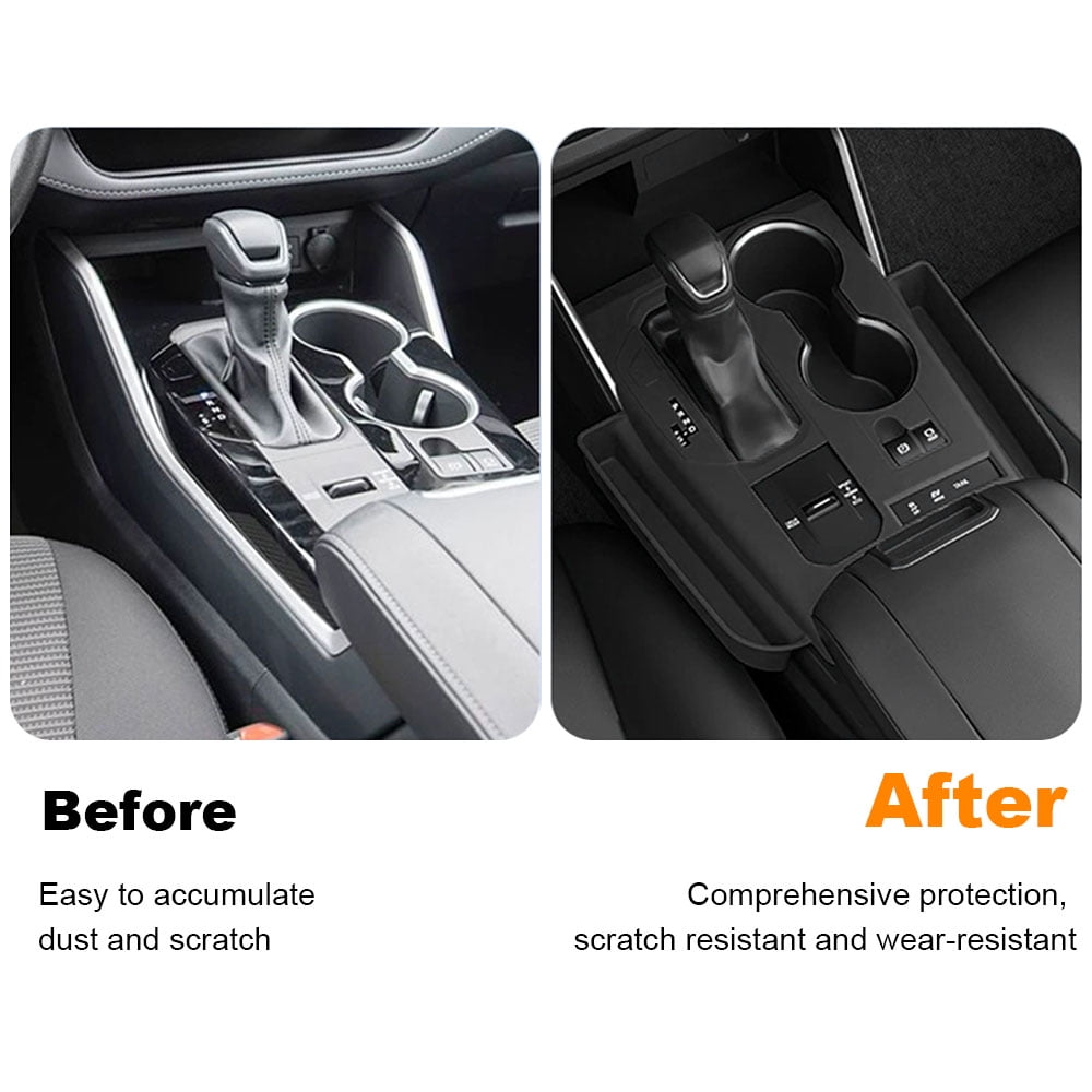 Black Gear Shift Panel Trim Cover For 2020-2022 Toyota Highlander Accessories