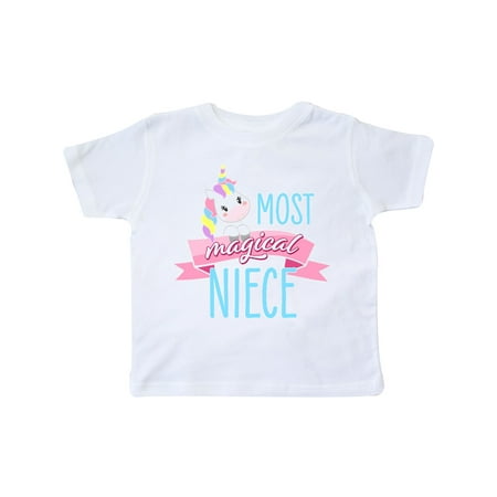 

Inktastic Most Magical Niece- cute unicorn Gift Toddler Toddler Girl T-Shirt