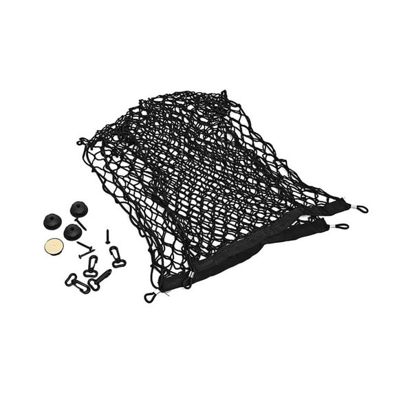 Car Mesh Net, 90x40cm Universal Mesh Net for Car Truck SUV Rear Storage, Nylon Plastic Truck Bed with Hooks