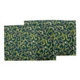 thumbnail image 3 of S4Sassy Blue Artistic Leaves Washable Placemats & Napkins Table Decor Dining Mats, 3 of 3