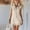 Khaki, variant on Wovilon Women's Sleeveless Button Down Shirt Dress with Ruffle Trim and Chest Pockets, V-Neck Collar Casual Summer Mini Tank Dress, Cotton Linen Blend Tunic for Beach Vacation