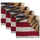 thumbnail image 1 of Servilletas de satén de tela Bandera de EE. UU. Guante de béisbol Servilletas de cena Ideal para cocinas Bodas, fiestas, cenas navide?as Acción de Gracias y Navidad LingWen 8390612131042, 1 of 1