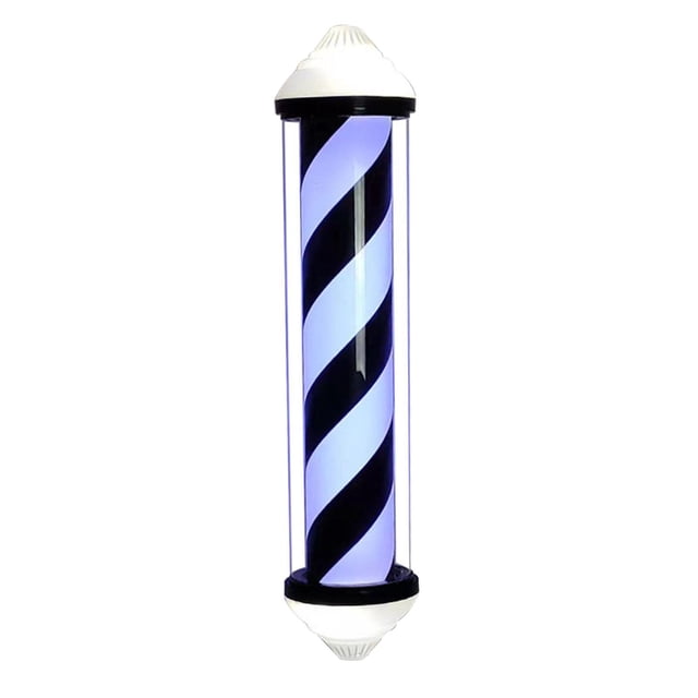 Luz giratoria resistente para peluquería, poste de peluquero de 90cm para decoración de peluquería A