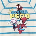 thumbnail image 6 of Marvel Spidey and His Amazing Friends Little Boys' 2-Piece T-Shirt and Shorts Set Spidey Ivory Blue, 6 of 6