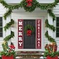 thumbnail image 6 of Hxlamzoo 2 Pcs Christmas Couplet Door Curtain Set Custom Party Decoration Door Cover Christmas Flag Background Cloth for Holiday Decor Xmas Door Frame Banner, 6 of 6