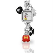 Disney Mickey Mouse Watch Adult Female Charm Bracelet Silver (MK2049)