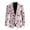 Baseball Bow Print, variant on Galaxy Football Custom Name Polyester Men's Blazer with Slim Fit, Pockets Regular Fit Mens Blazer Slim Fit One Button Front Suit Jacket for Business