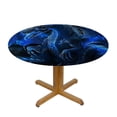 thumbnail image 3 of Orinice Dragon Round Tablecloth Stain Resistant and Washable, Perfect for Indoor and Outdoor Use, Kitchen, Dining, Wedding, Parties - 100% Polyester Fiber 54-58, 3 of 8
