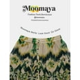thumbnail image 6 of Moomaya Women's Chiffon Maxi Skirt with Lining - 40" Long Printed Skirt for Beach, Summer Outfits, High Waist Flowy Skirt, 6 of 7