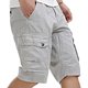 thumbnail image 2 of Pantalones cortos de algodón 100 % para hombre, pantalones cortos cargo de camuflaje de gran tamaño, pantalones cortos casuales holgados con múltiples bolsillos, 2 of 5