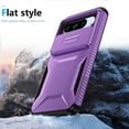 thumbnail image 6 of for Google Pixel 8 Pro Rugged Case with Camera Lens Sliding Cover, Heavy Duty PC Protective Shockproof Cover with Slide Camera Cover Upgraded Drop Resistant Case for Google Pixel 8 Pro, Purple, 6 of 7