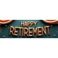 thumbnail image 4 of Glittering Design Retirement Party Banner Gold Color Celebration Banner Decorative Fabric for Retirement Party Indoor Decoration Photo Prop, 4 of 4