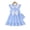Blue, variant on 6Y Little Girls Dress 7Y Girls Sleeveless Dress Doll-collar Little Girls Summer Stripe Dress with Cute Bag Blue