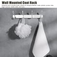 thumbnail image 4 of Wall Mounted Coat Hook, EEEkit Heavy Duty Coat Rack with 8 Hooks, Wall Mount Towel Rack Coat Rack for Clothes Hat Towel, Stainless Steel, 4 of 9