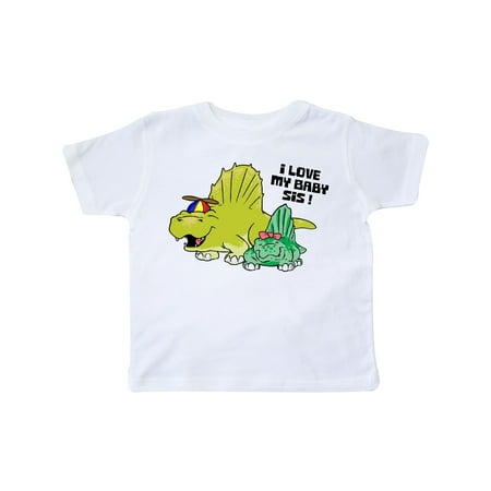 

Inktastic I Love my Baby Sister with Baby Dimetrodon Gift Toddler Boy or Toddler Girl T-Shirt