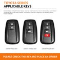 thumbnail image 4 of Funda de aleación de zinc para llave de coche, accesorios para Toyota Camry, Prius, Land Cruiser, Prado 150, Crown, Subaru Foreste XV, 4 of 5