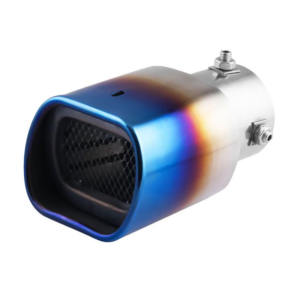 Punta De Silenciador De Silenciador De Cola De Tubo De De SUV Para Automóvil de material acero Inoxidable De 2.5 '' Azul Cola Extremidades del extremo del silenciador del tubo de escape