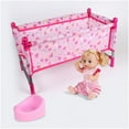 thumbnail image 6 of LIANGXR Portable Foldable Designs Crib Bed Dollhouses Accessory for 9 Reborns Dolls With Sturdy Frame and Soft Bedding, 6 of 9