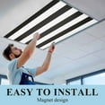 thumbnail image 5 of 1 Pack Simple Stripe Fluorescent Light Covers for Ceiling Lights Black and White Magnetic Ceiling Light Covers Overhead Light Filters for Office Classroom Home, 5 of 9