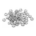 thumbnail image 1 of Unique Bargains 6mm Spacer Beads, 200pcs Bead Spacers Rhinestone Round Bulk Beads Wave for Jewelry Making, Dark Silver, 1 of 5