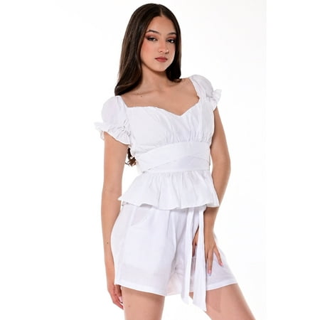 

AZUCAR LADIES SOLID BLOUSE BACK LACED AND ZIPPERED WITH PADDED BRA - LRB1713PB