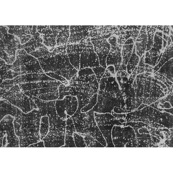 Ahgly Company Indoor Rectangle Abstract Gray Modern Area Rugs, 5' x 8'