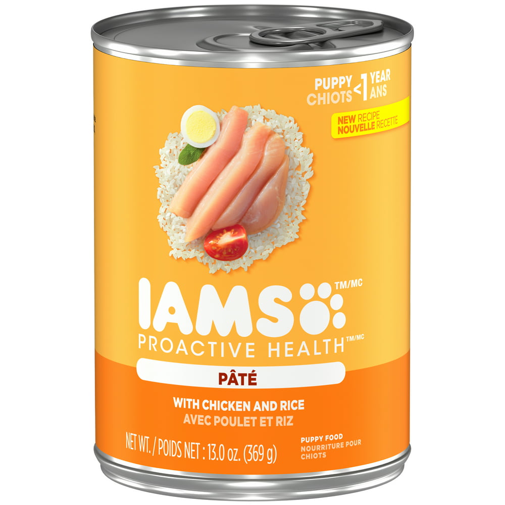 IAMS PROACTIVE HEALTH PUPPY With Chicken and Rice Pate Wet