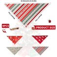thumbnail image 2 of 4 Pcs Bandana de Noël pour Chien Foulard pour Animaux Lavable Réversible Ajustable Foulard Triangle de Noël Collier pour Chat Accessoire, 2 of 5