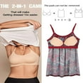 thumbnail image 2 of CHOK Camisoles à Soutien-Gorge Intégré pour Femmes, Bretelles Spaghetti Ajustables, Débardeur Sans Manches, Hauts d'Été, 2 of 6