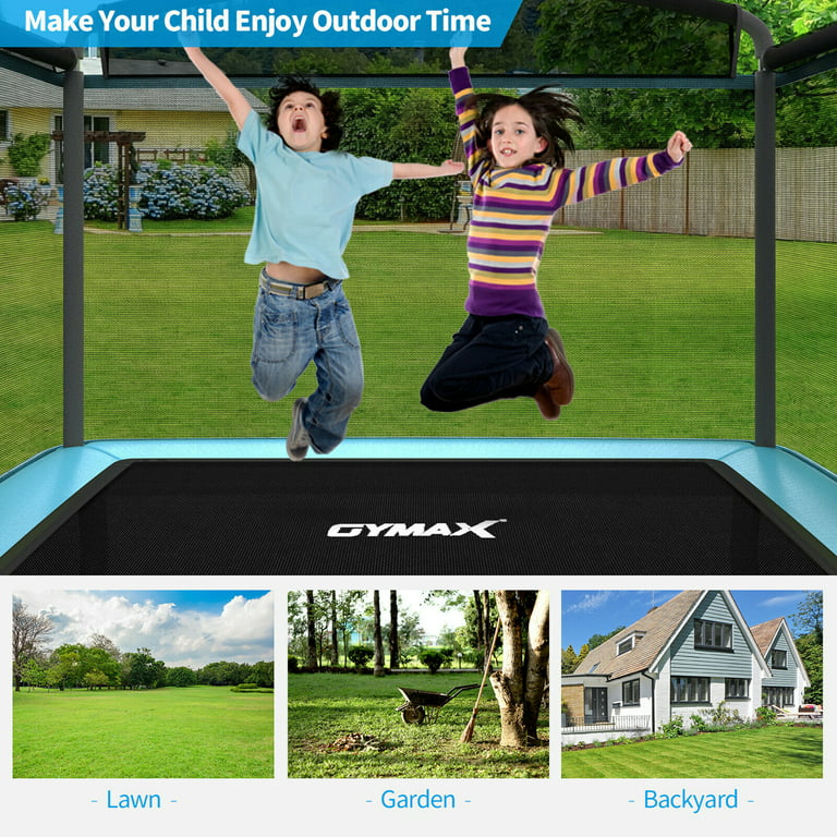 Funjump 10FT Commercial Adults Kids Indoor Jump Sport Fitness Trampoline  with Safety Enclosure - China Cama Elastica Trampolin and Trampolin Fitness  price