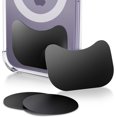 thumbnail image 1 of ABDFHE-Metal Plate for Phone Magnet, Universal Steel Plate with 3M Adhesive Backing for Car Magnetic Mount Cell Phone Holder, Replacement Mounting Disc Stick On Case Back 4 Pack Black Rectangle & Rou, 1 of 4