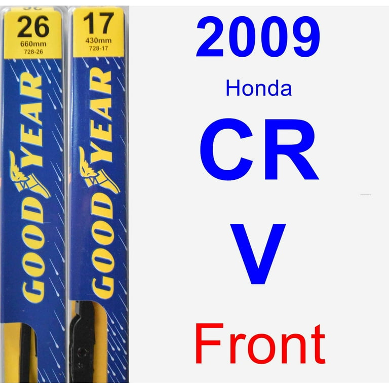 2009 Honda CR V Wiper Blade Set Kit Front 2 Blades Premium