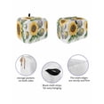 thumbnail image 2 of Fsddascl Sunflower Toaster Cover 2 Slice, Small Kitchen Appliance Covers, Wildflower Garden Motifs Cottagecore Floral Toaster Oven Cover with Loop, Bread Machine Cover Polyester Dust Cover, 2 of 5