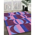 thumbnail image 2 of Ahgly Company Indoor Rectangle Patterned Dark Magenta Purple Area Rugs, 8' x 10', 2 of 6