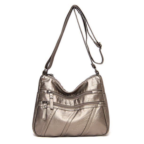 Guardurnaity Bolso bandolera de PU para mujer, bolso de hombro informal de almacenamiento de gran capacidad, organizador de bolsos, bolsos de mensajero Bolsas de mensajero y de hombro Bronce Guardurnaity AP013862-06