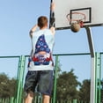 thumbnail image 5 of Sikiie Cute Gnomes in USA1 Basketball Jersey Reversible Men's Mesh Athletic Sports Shirts Training Practice S-4XLLarge, 5 of 6