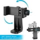 thumbnail image 2 of Adaptador de trípode vertical y horizontal con soporte giratorio y tornillo de 1/4"/clip ajustable para iPhone, teléfonos Android y palos de selfie., 2 of 5