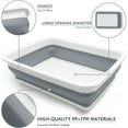 thumbnail image 3 of Hamiledyi Open Cat Litter Box, Kitten Potty Pan Semi-Enclosed Foldable Waterproof Travel Toilet for Indoor Cats Small Pet Kitty Rabbit Supplies Easy to Clean and Assemble 14.6"10.6", 3 of 6