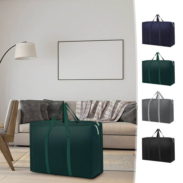 Bolsa de transporte de viaje Bolsa de gran capacidad – Organizador de telas no tejidas 60x40x25cm • Bolsa de quilt móvil resistente al agua • Portaequipajes multifuncional portátil para ropa, ropa