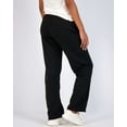 thumbnail image 3 of Real Essentials 3 Pack: Women's Relaxed Fit Fleece Open Bottom Sweatpants - Casual Athleisure (Available In Plus), 3 of 6