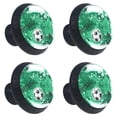 thumbnail image 1 of 4 Pcs Basketball Footall Sports Knobs for Kitchen Cabinet Cupboard Dresser Bookcase Drawer Pulls Handles Round Home Decor, 1 of 7
