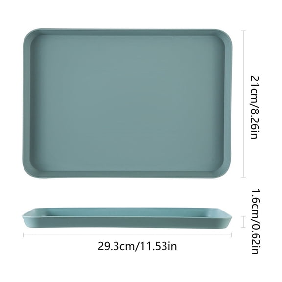 Kezqiaxn Kitchen Organizer and Storage Baking Pan/Tray Household Fruit Tray Kitchen Fruit Tray Customer Tea Cup Tray Spring Festival Fruit Blue