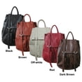 thumbnail image 3 of Amerileather Chief Leather Backpack in Red Color, 3 of 3